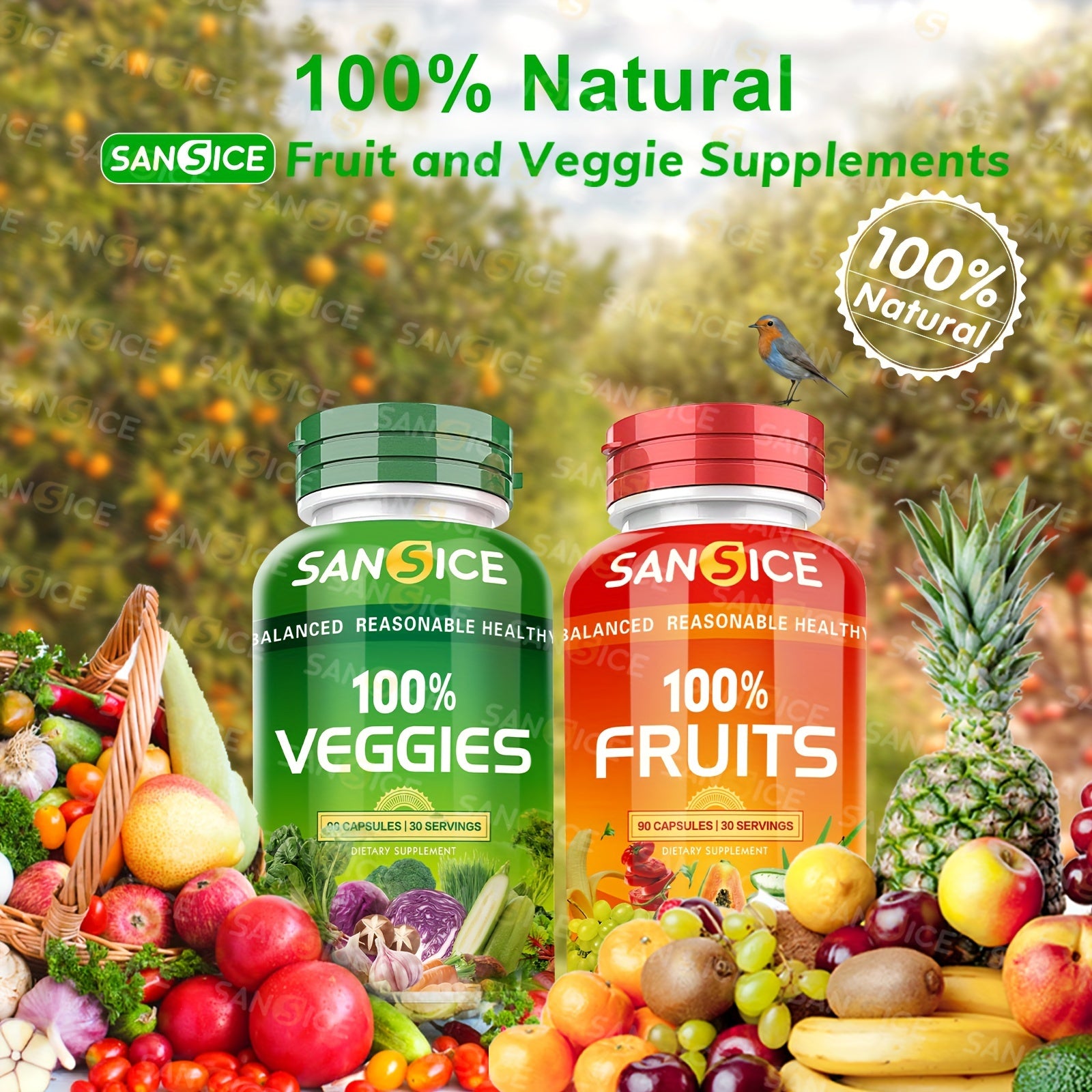 Natural Fruit & Veggie Vitamin Capsule