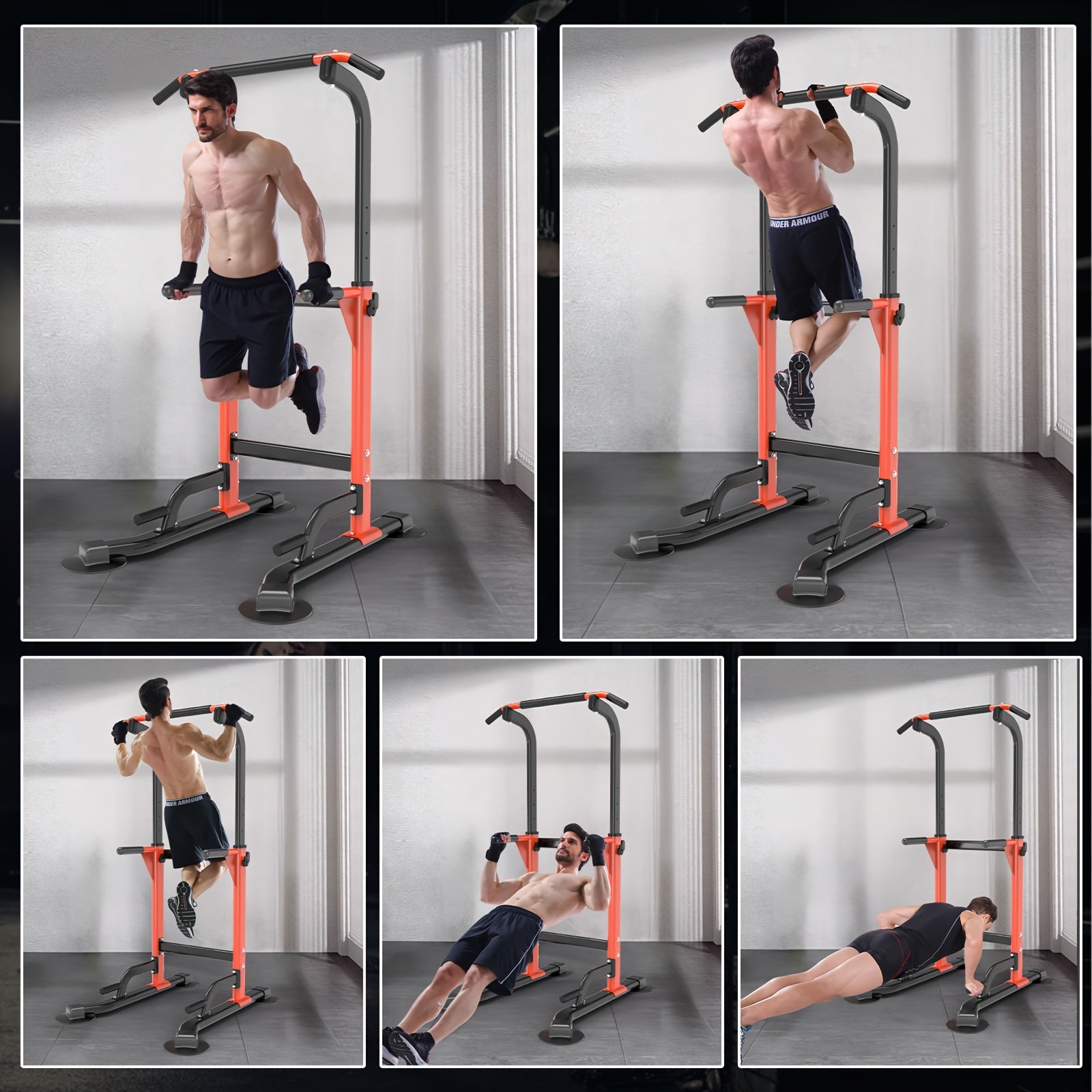 Multifunctional Home Gym Dip and Pull-Up Station