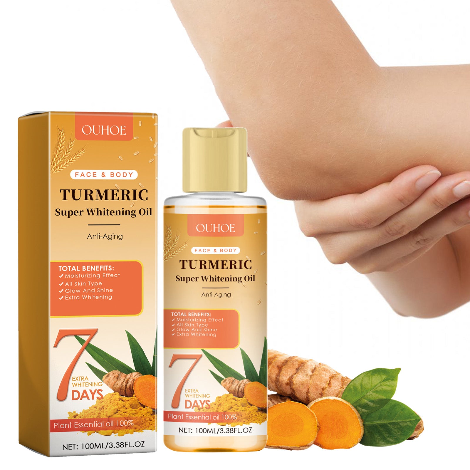 RadiantGlow Turmeric Radiance Boosting Oil