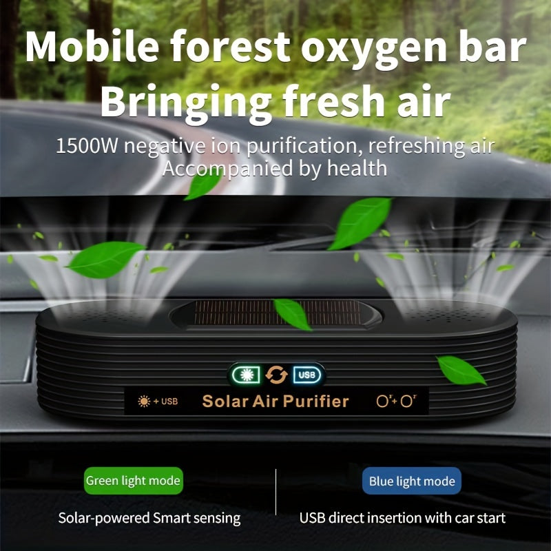 Dual-Powered Smart Air Purifier for Cars and Home