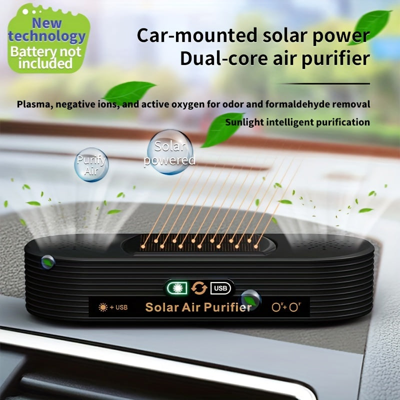 Dual-Powered Smart Air Purifier for Cars and Home