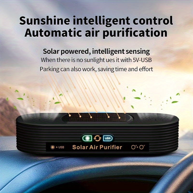 Dual-Powered Smart Air Purifier for Cars and Home