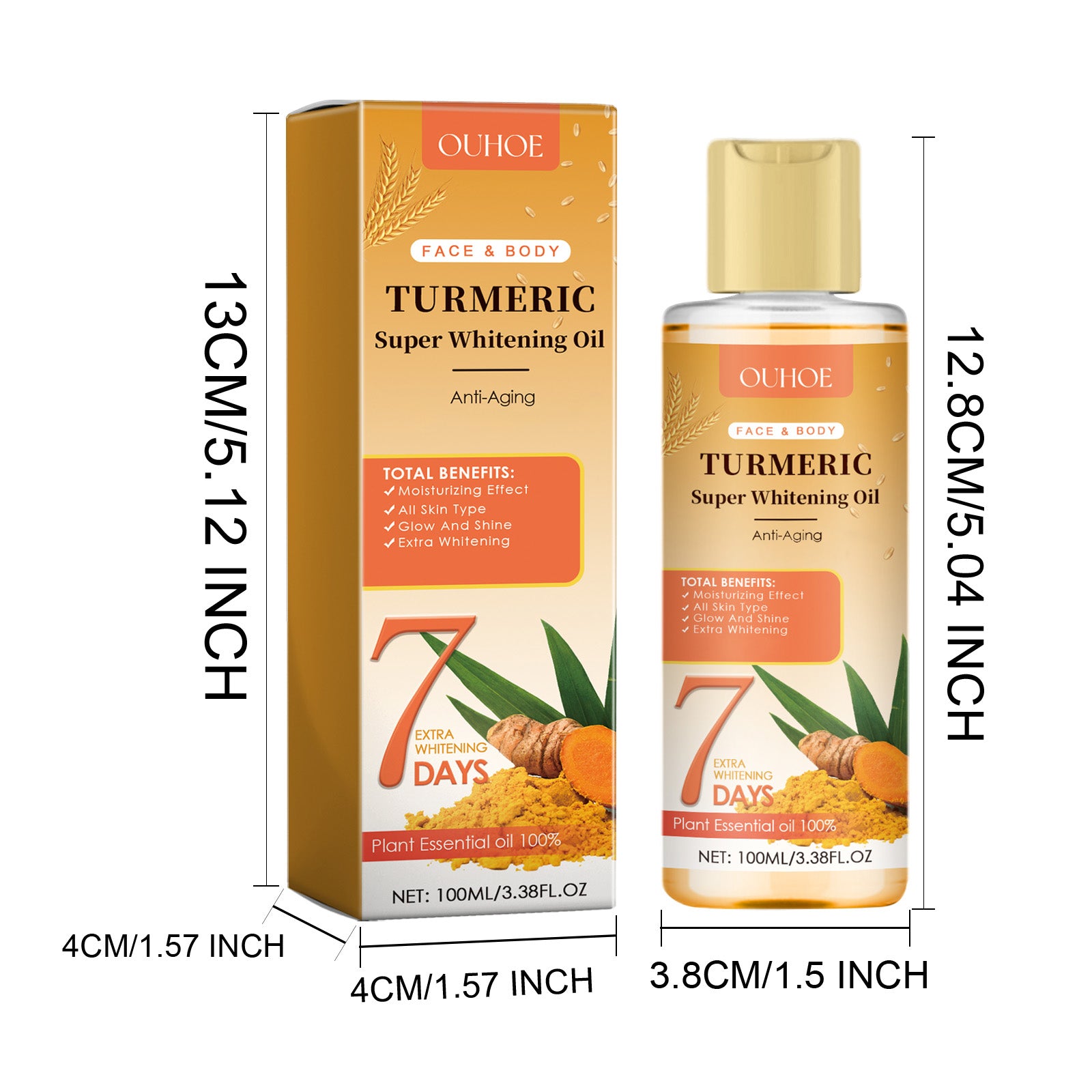 RadiantGlow Turmeric Radiance Boosting Oil