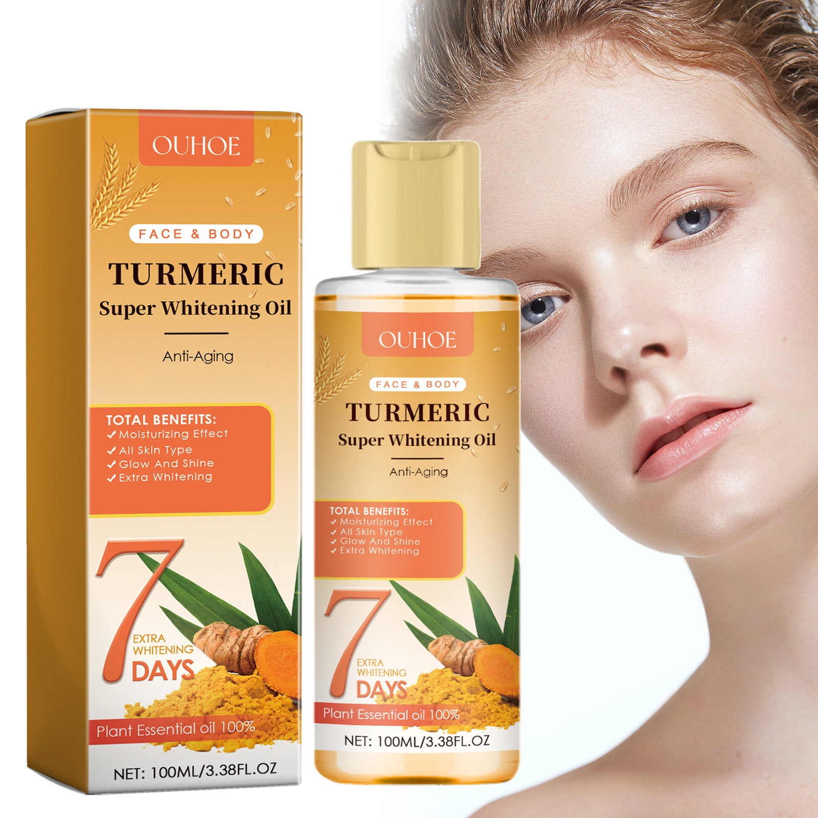 RadiantGlow Turmeric Radiance Boosting Oil