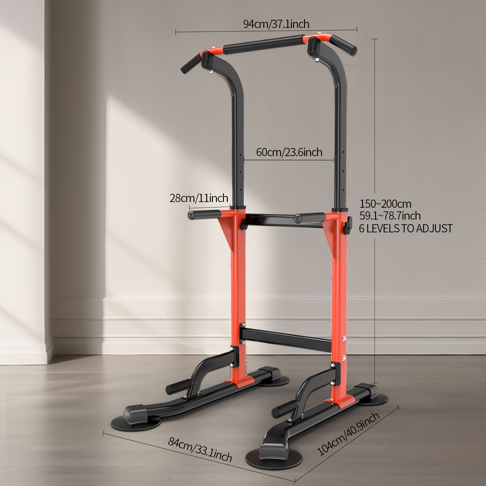 Multifunctional Home Gym Dip and Pull-Up Station