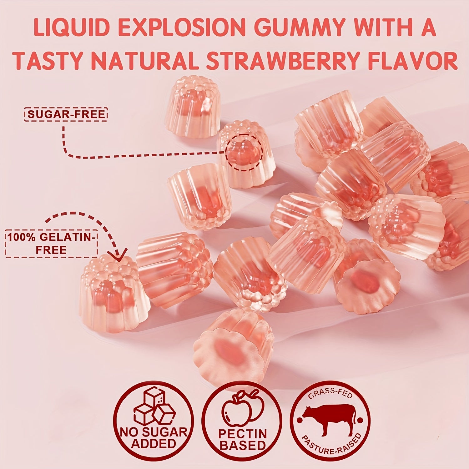 Strawberry Collagen Protein Gummies