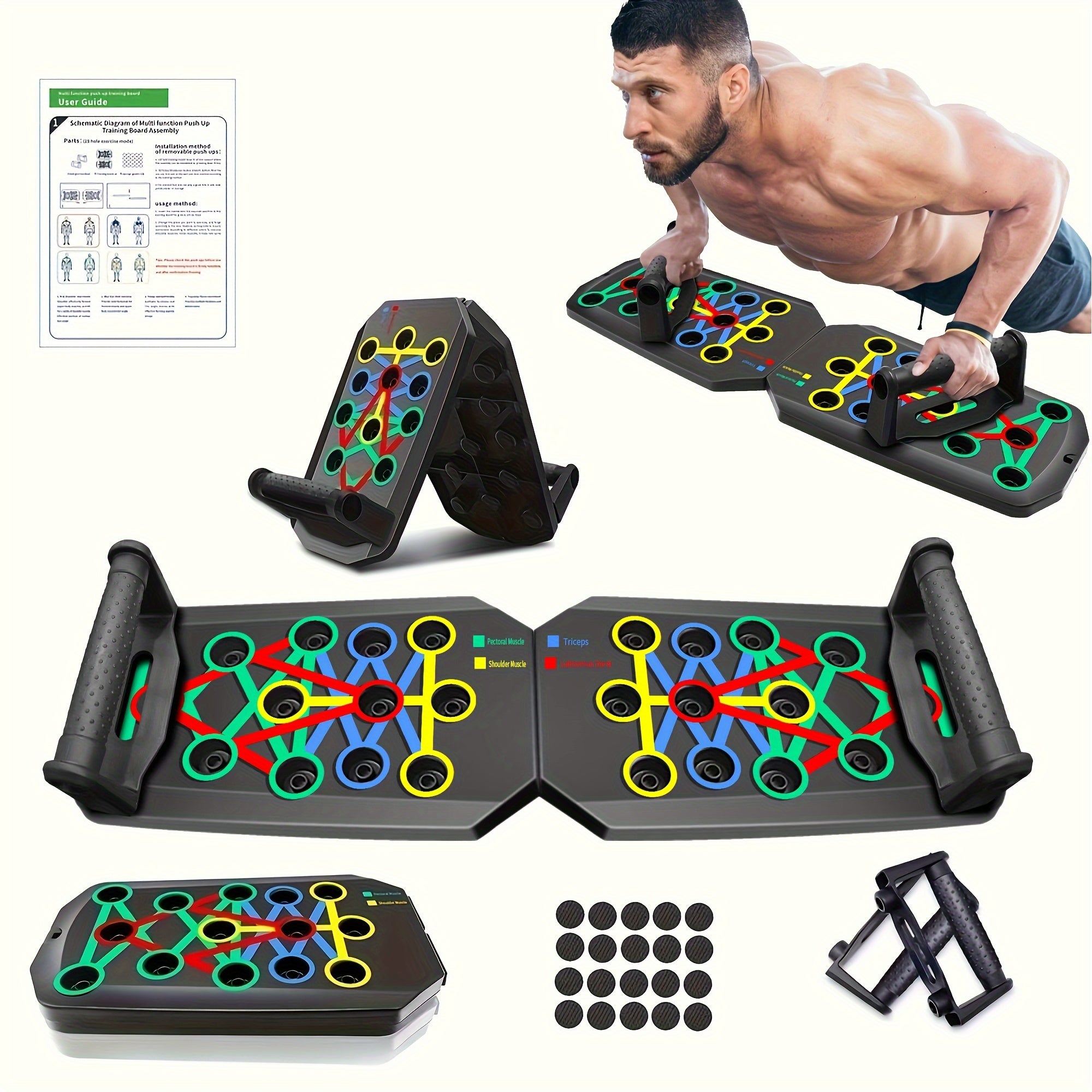 Multifunctional Push-Up Training System for Home Fitness