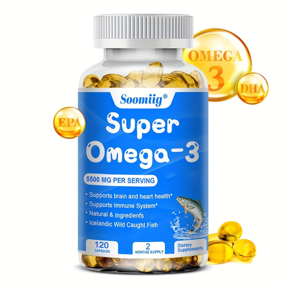 Ultra-Pure Omega-3 Fish and Krill Oil Blend Softgels