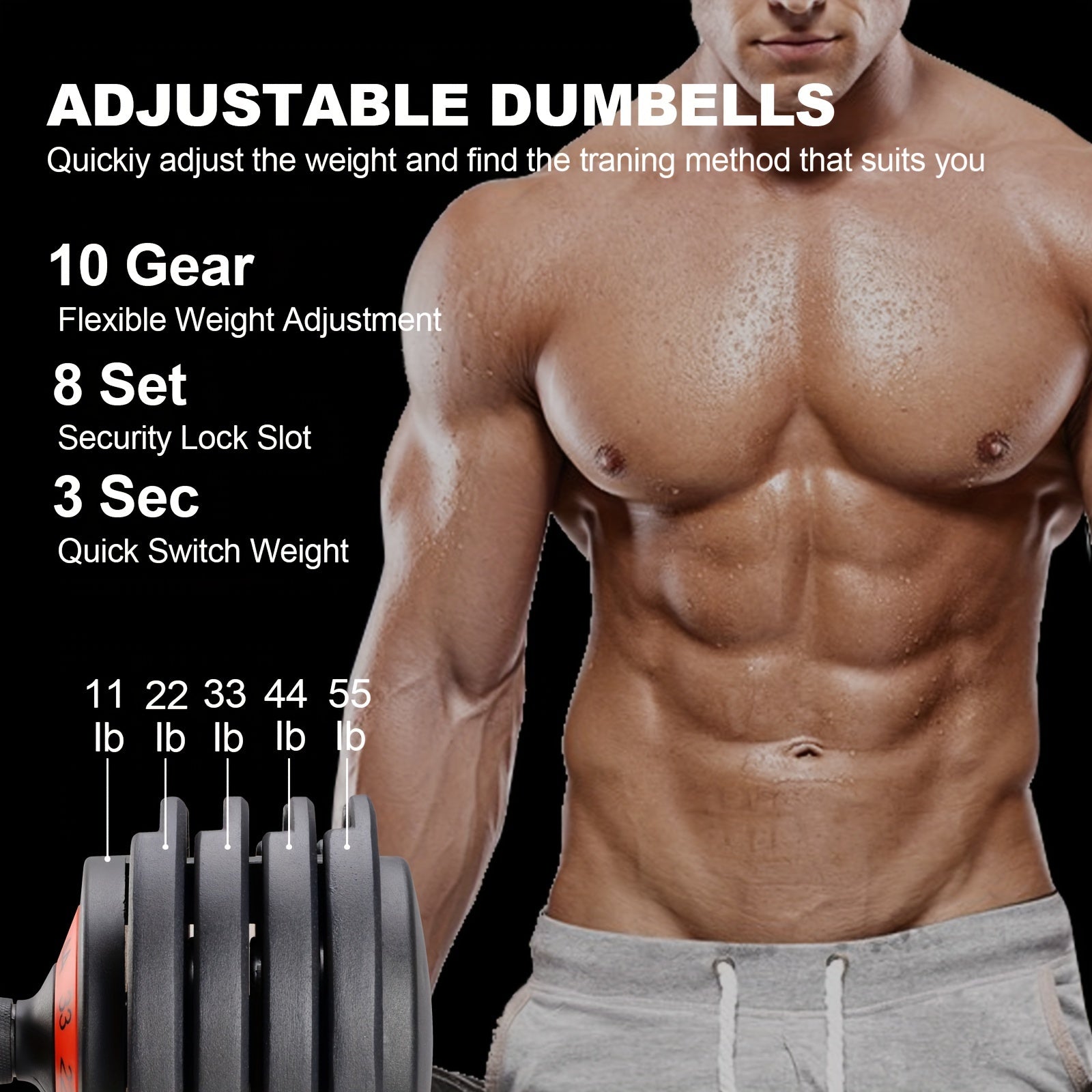 Elite Adjustable Dumbbell System with Precision Grip and Rapid Weight Adjustment