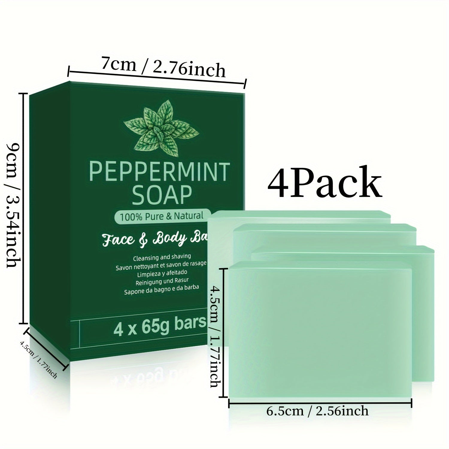 Refreshing Peppermint Cleansing Bar Set