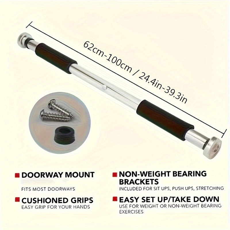 Steel Adjustable Fitness Bar for Doorways