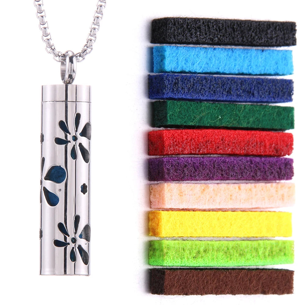 Perfume Essential Oil Diffuser Pendant Necklace