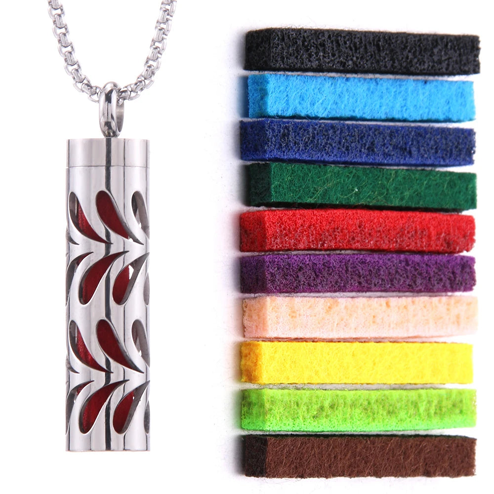 Perfume Essential Oil Diffuser Pendant Necklace