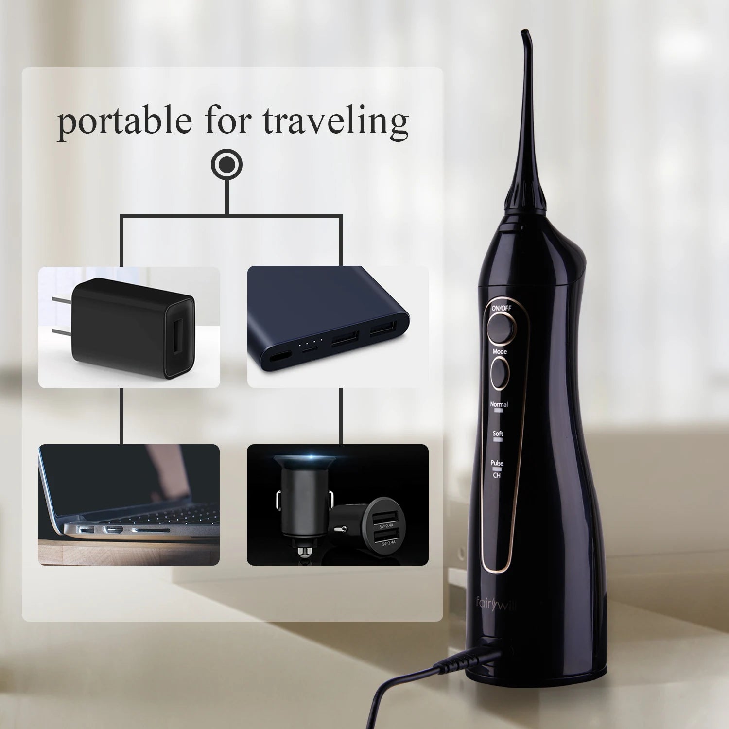 AquaPulse Advanced Portable Oral Flosser