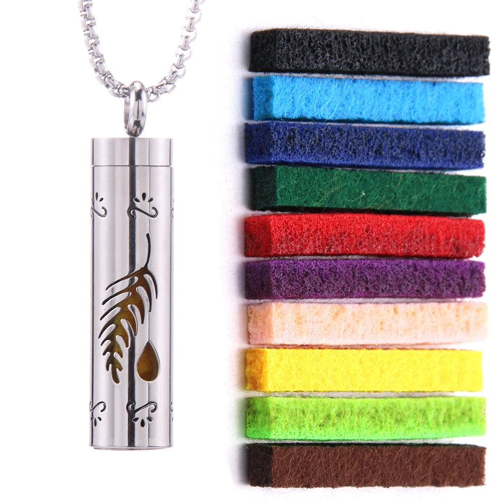 Perfume Essential Oil Diffuser Pendant Necklace