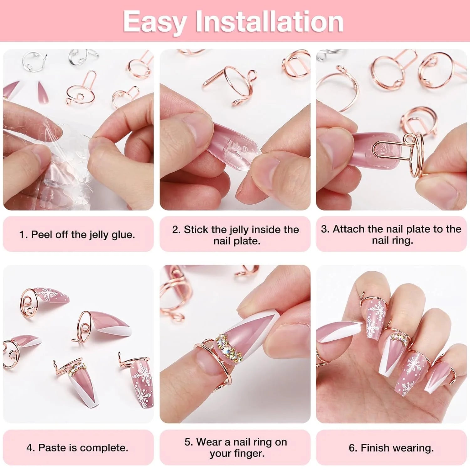 Nail Guard Ring Set for Women