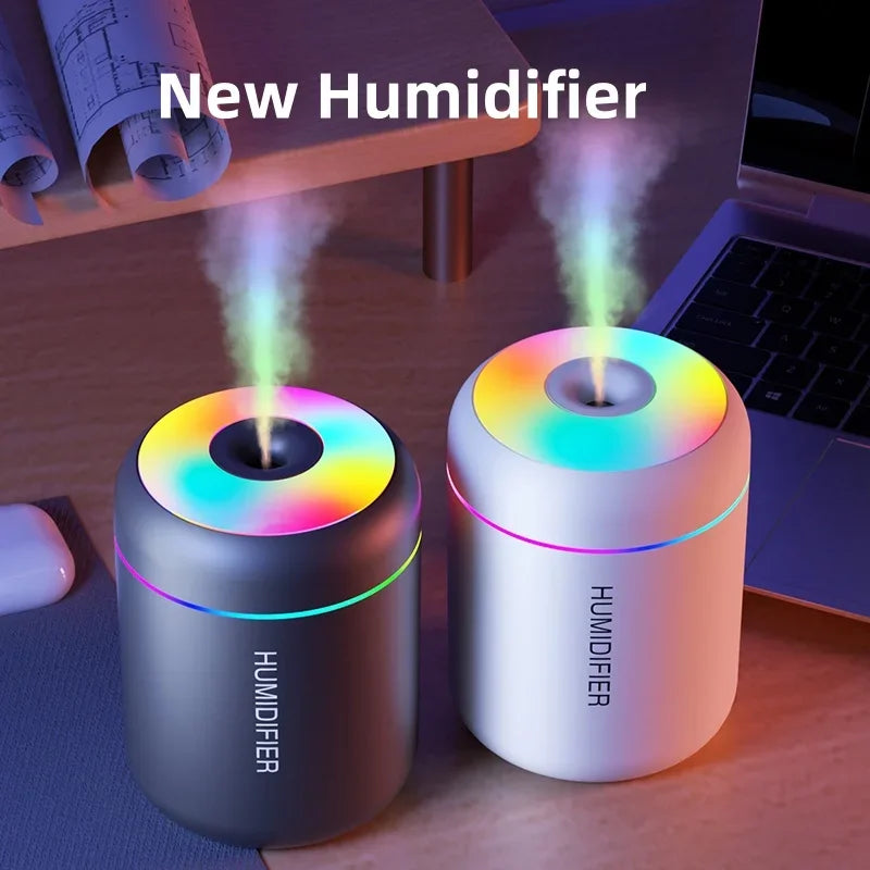 180ML USB Mini Aroma Diffuser with LED for Car & Home Humidifier