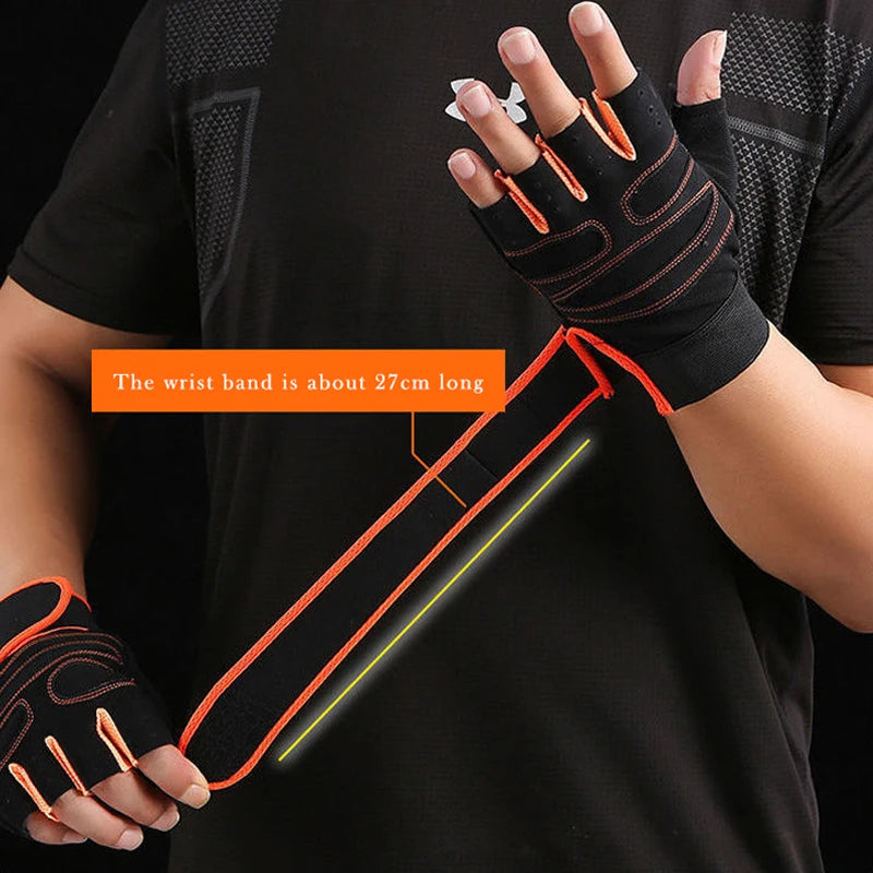 Sports Fitness Non-slip Breathable Half Finger Gloves