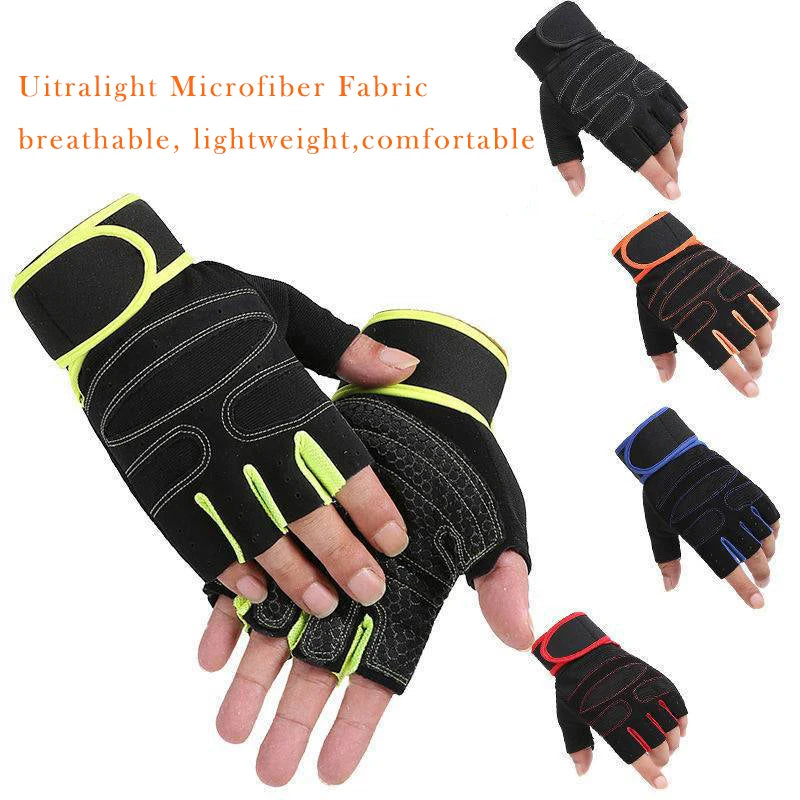 Sports Fitness Non-slip Breathable Half Finger Gloves