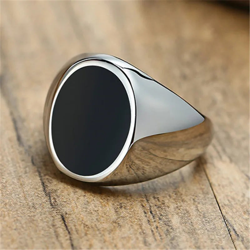 Men's Gothic Signet Ring