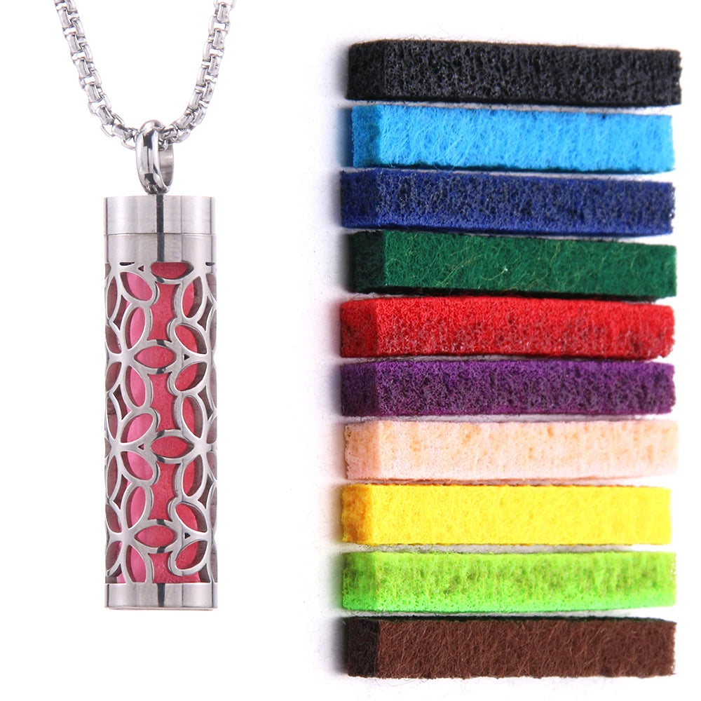 Perfume Essential Oil Diffuser Pendant Necklace