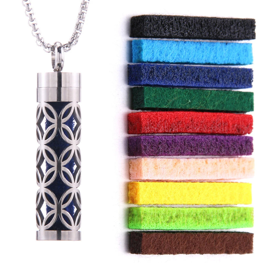 Perfume Essential Oil Diffuser Pendant Necklace