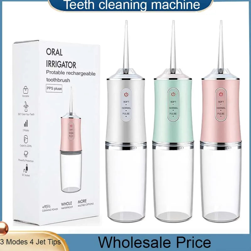 JetClean Portable Travel Oral Irrigator and Water Flosser