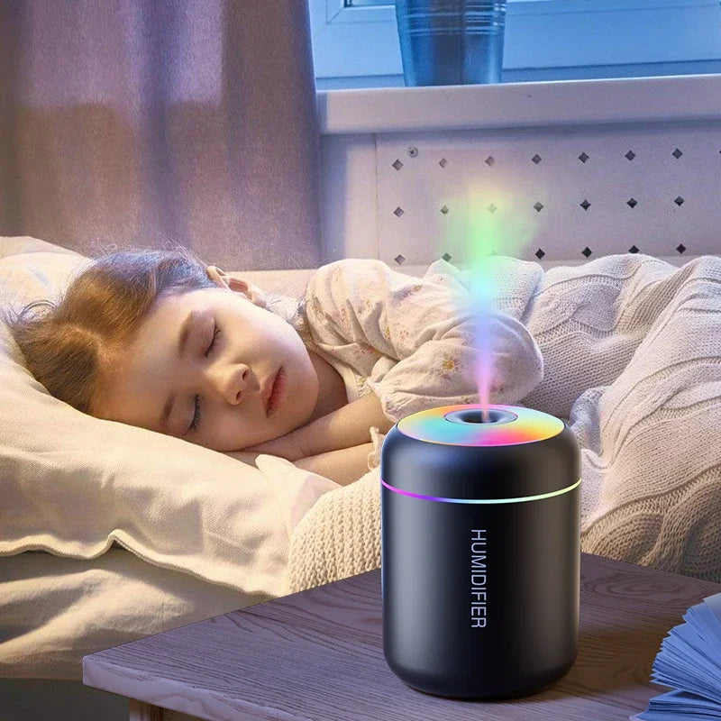 180ML USB Mini Aroma Diffuser with LED for Car & Home Humidifier