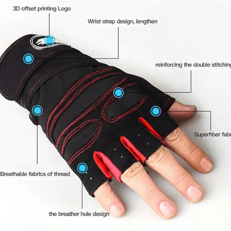 Performance Gloves with Wrist Wrap Support