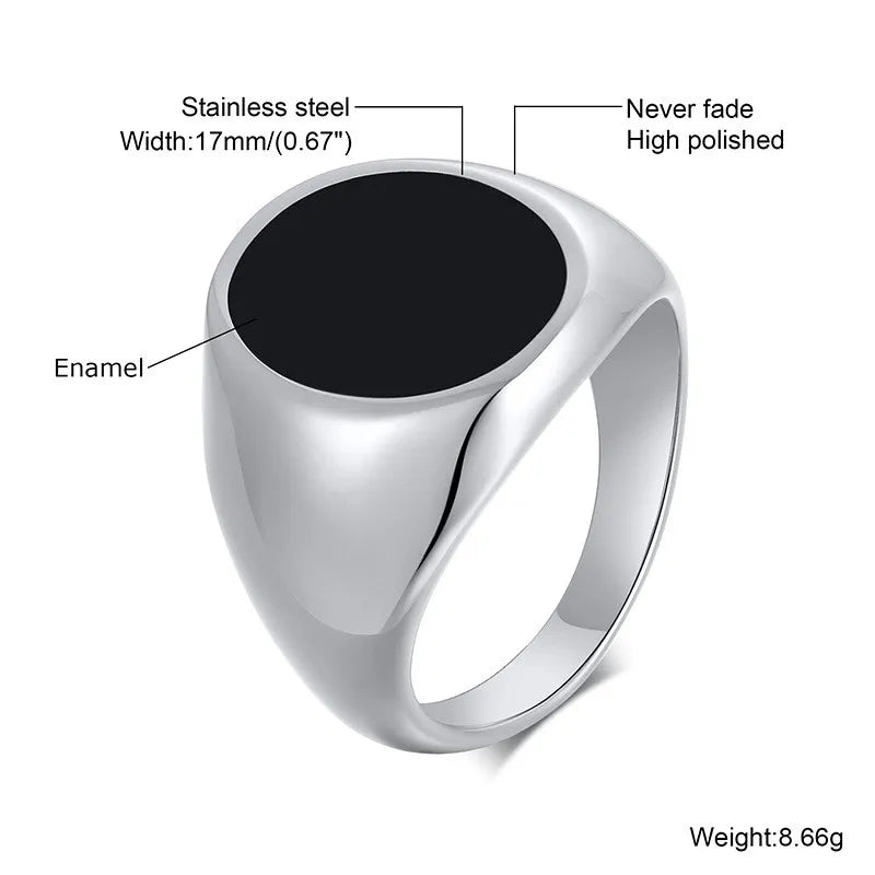 Men's Gothic Signet Ring