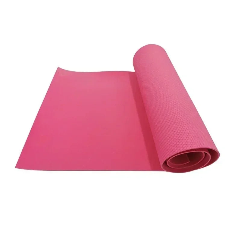 Eco-Friendly Non-Slip Yoga and Fitness Mat with Carry Strap