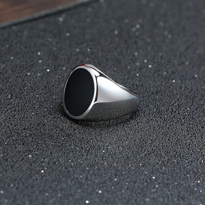 Men's Gothic Signet Ring