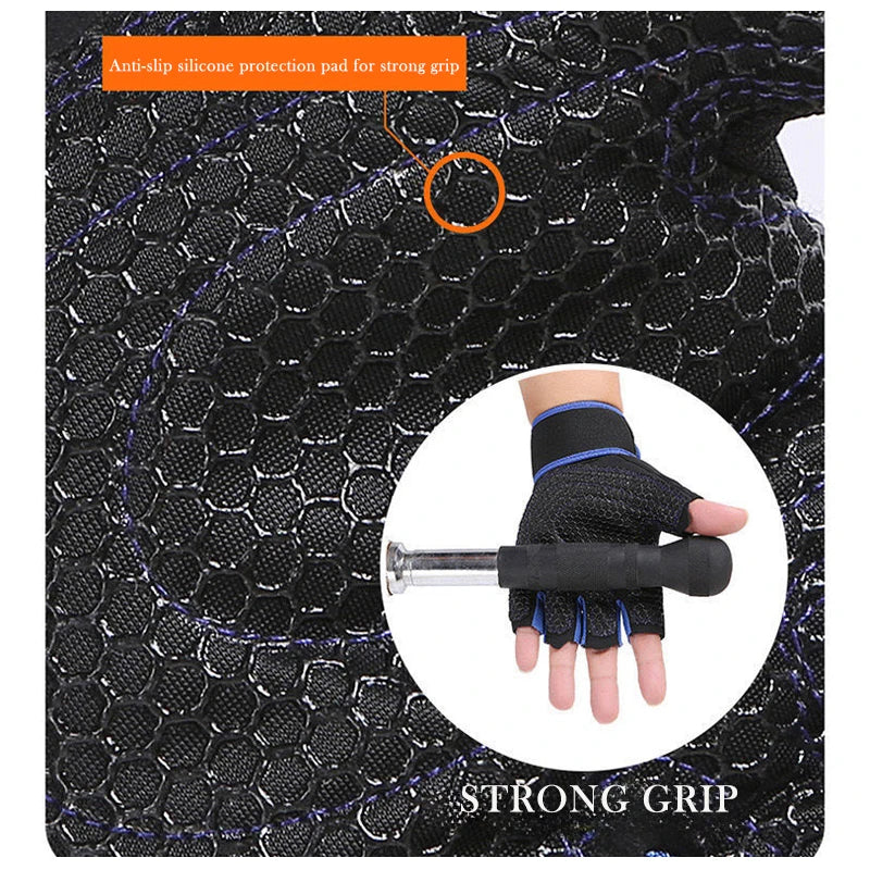 Sports Fitness Non-slip Breathable Half Finger Gloves