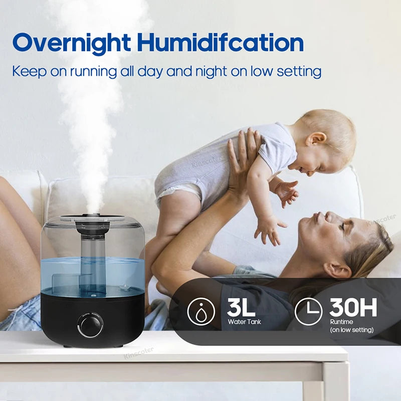 3L Home Aroma Diffuser and Humidifier with Remote and Timer