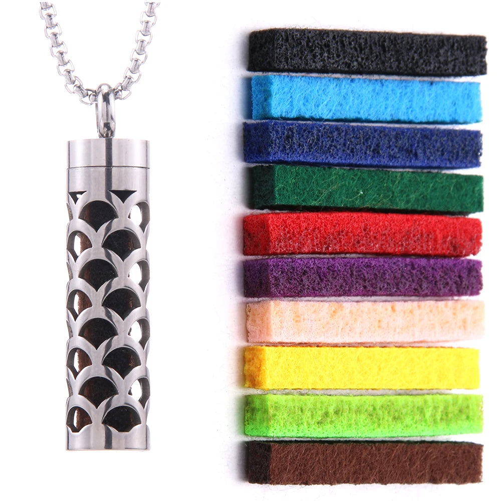 Perfume Essential Oil Diffuser Pendant Necklace