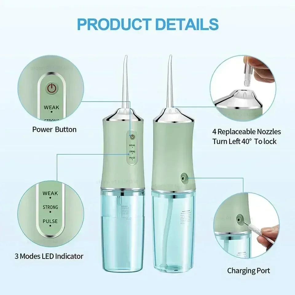 Portable USB Rechargeable Water Flosser