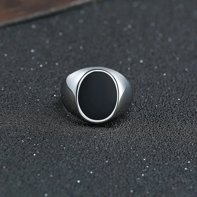 Men's Gothic Signet Ring