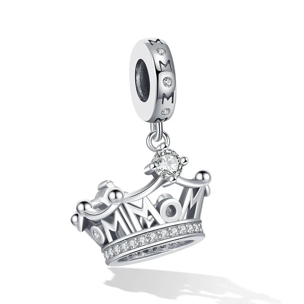 Crown & Heart Family Charm Collection