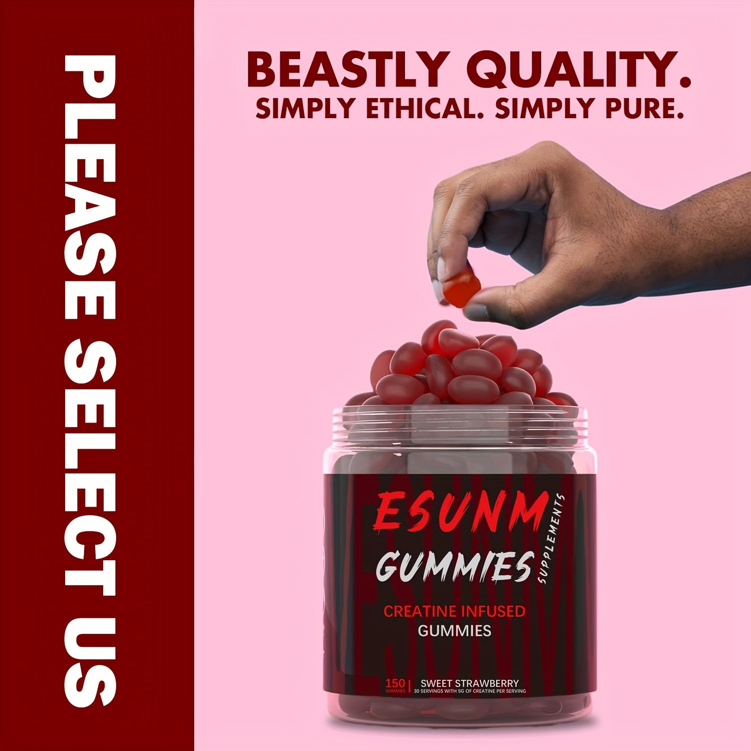 Flavored Creatine Gummy Supplement