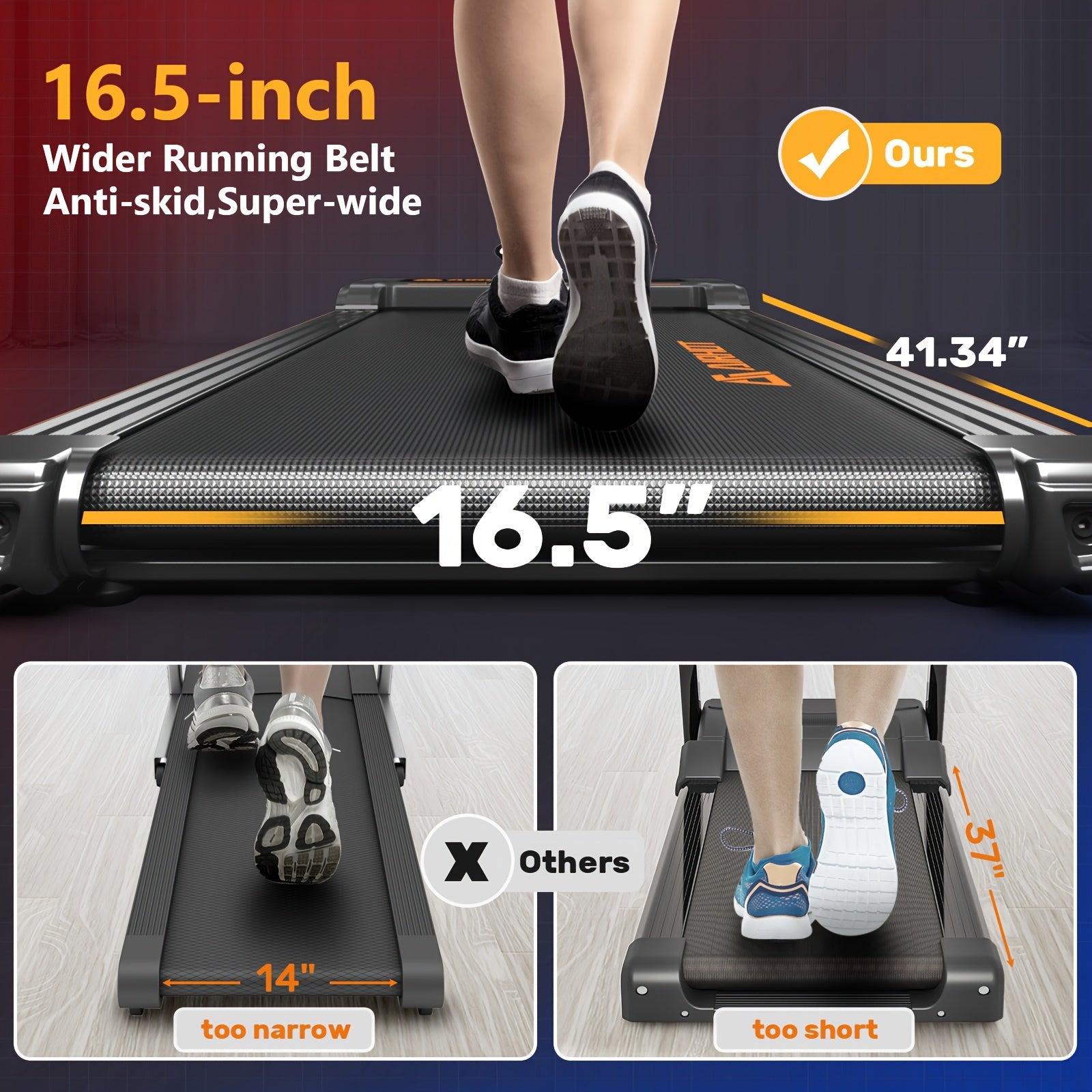 Multi-functional under desk treadmill