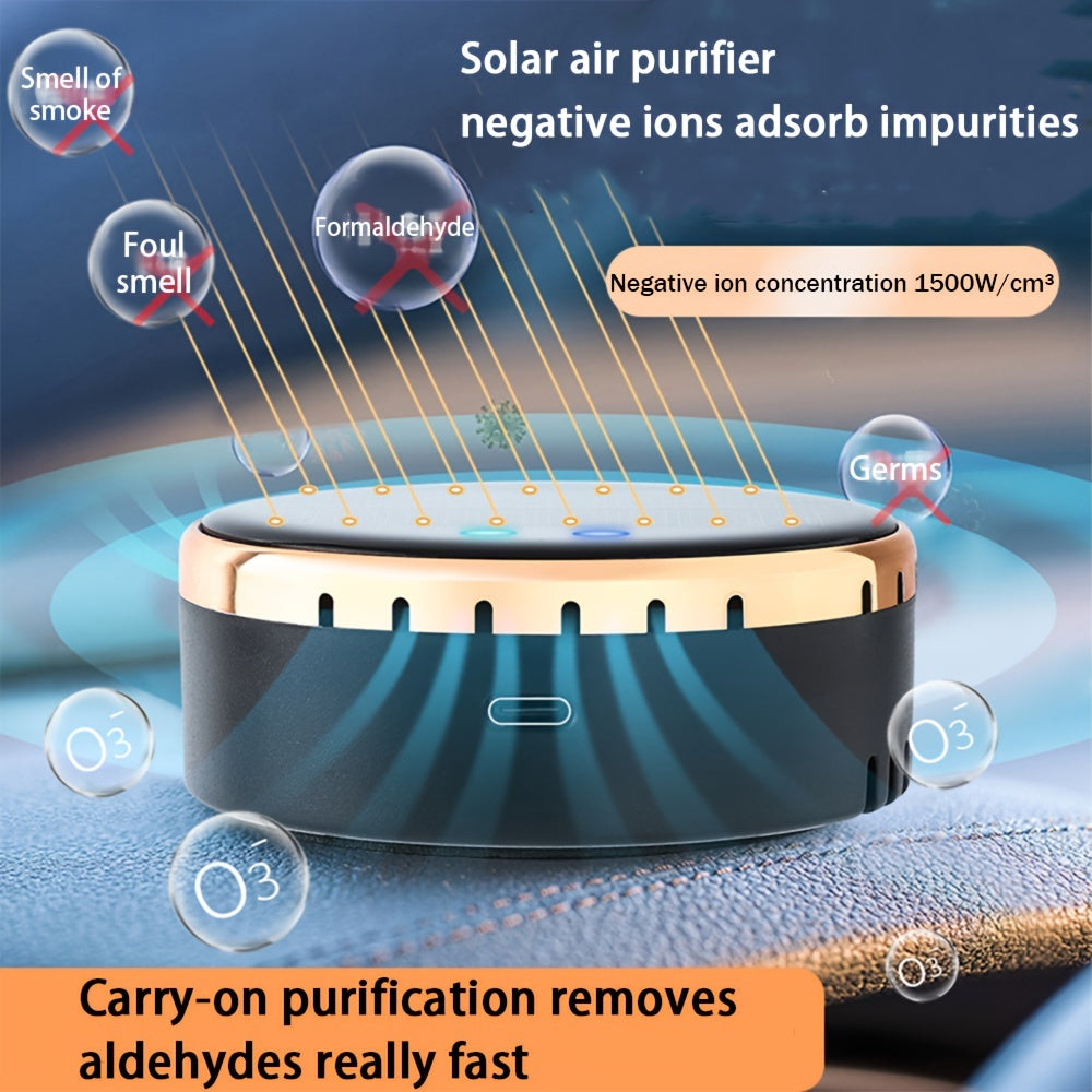 Solar Car Air Purifier and Odor Eliminator