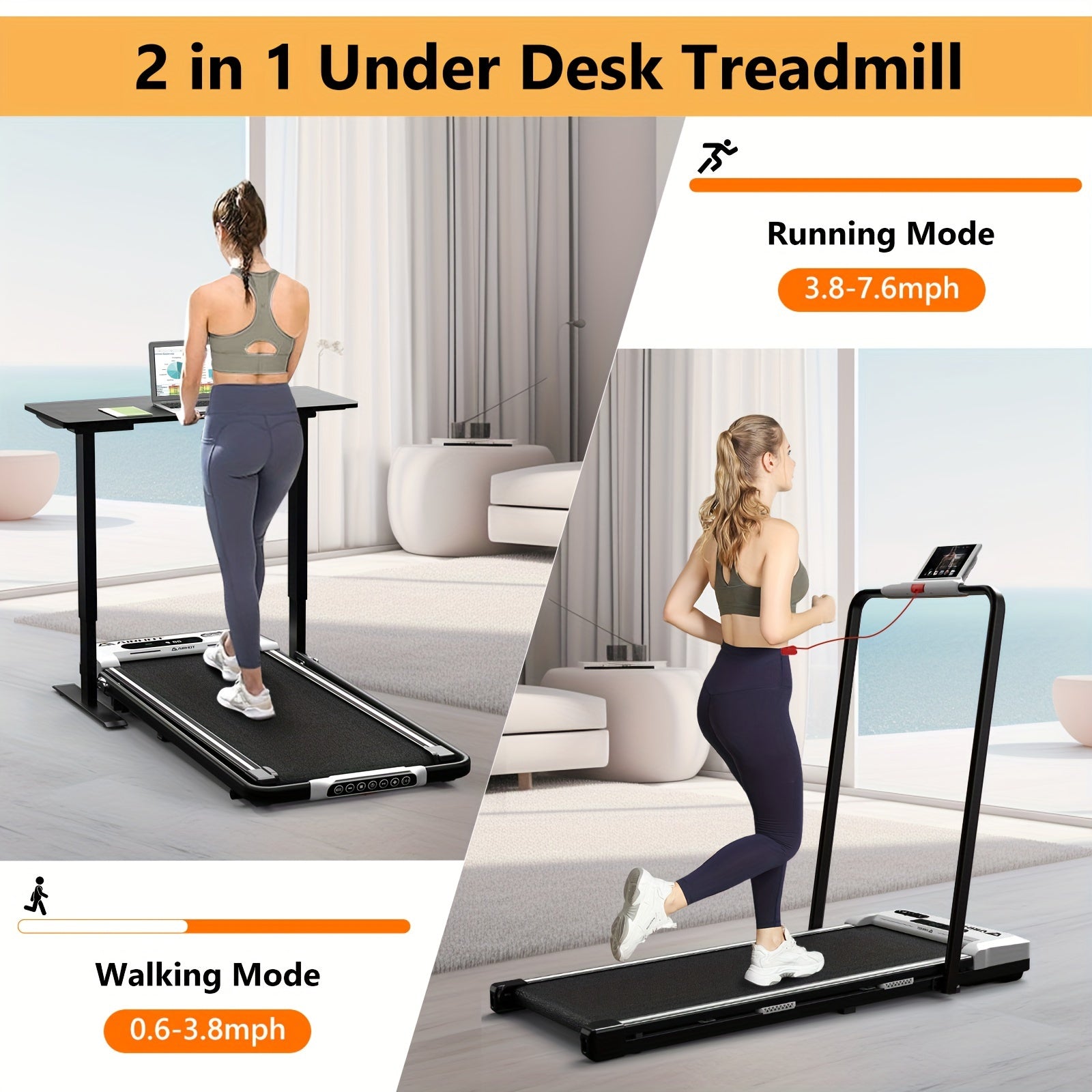 Under Desk Walking Pad Treadmill