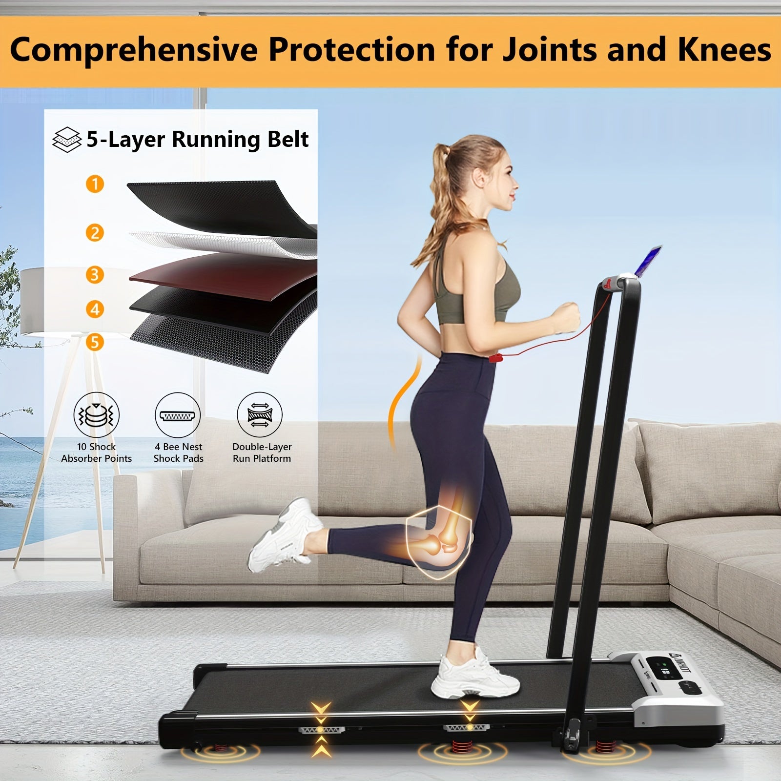 Under Desk Walking Pad Treadmill